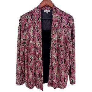 JM Collection Sz PL Petite Large Stretchy Slinky One-Piece Blouse Shirt Top